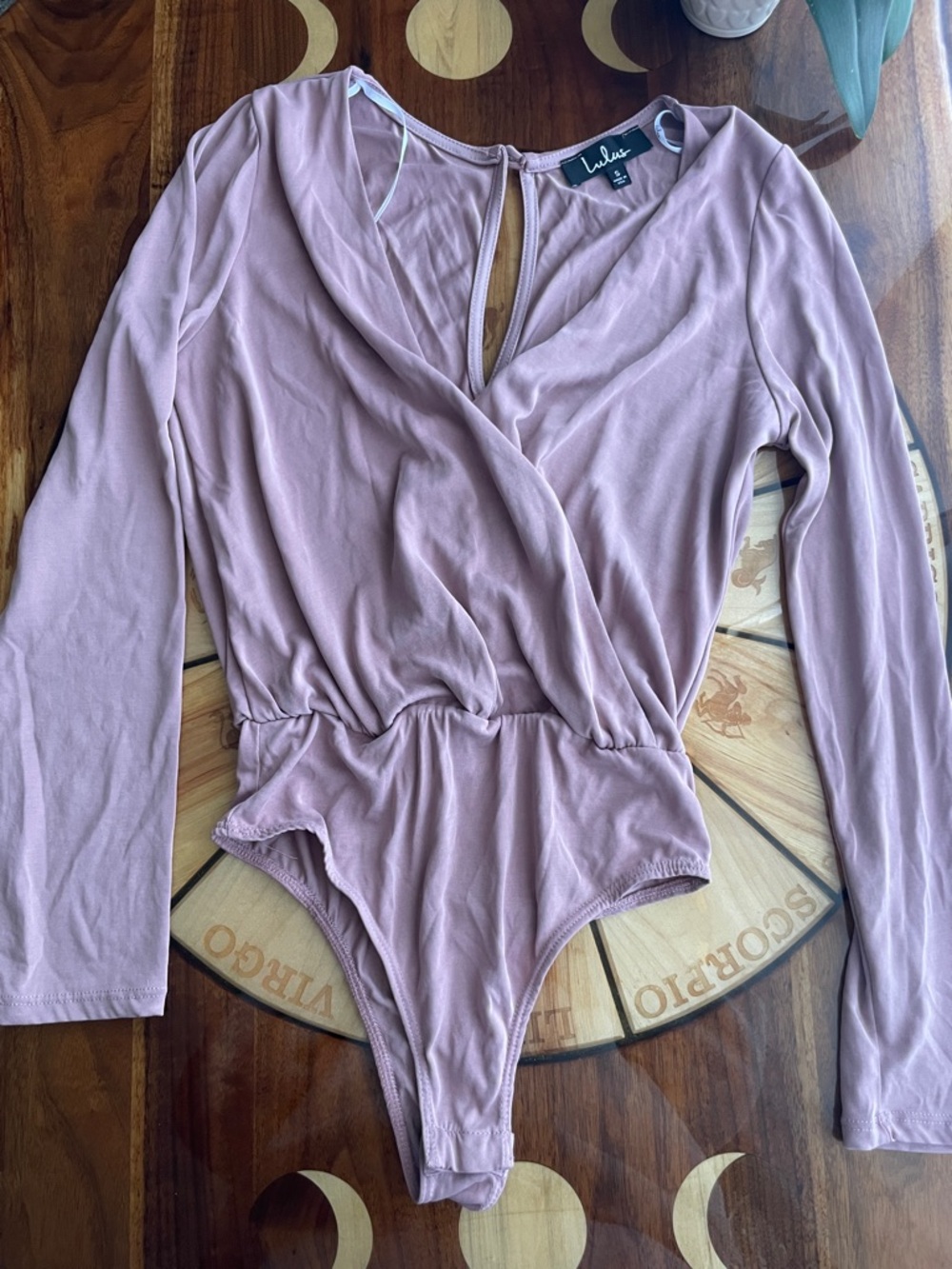 lulus bodysuit mauve
